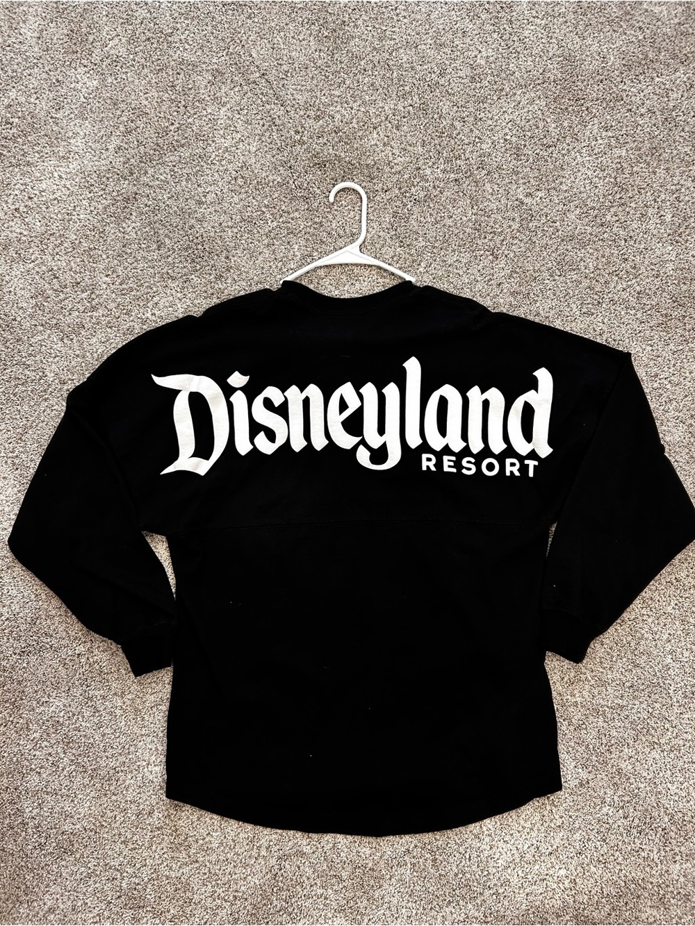 Disney Black Adult Sweatshirt with White Disneyland Resort Logo